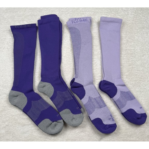 TOMMIE COPPER 4-PR OTC COPPER INFUSED COMPRESSION SOCKS Women's 10-12.5 Shoe - Picture 1 of 4